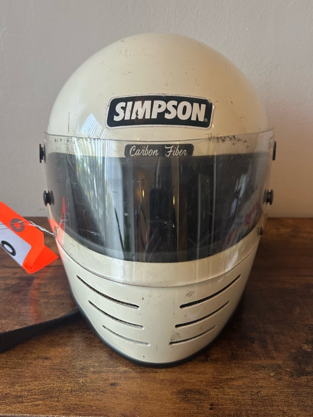 Vintage Simpson Carbon Fiber Full-Face Racing Helmet Size 7 1/8 Snell ‘80 DOTFF